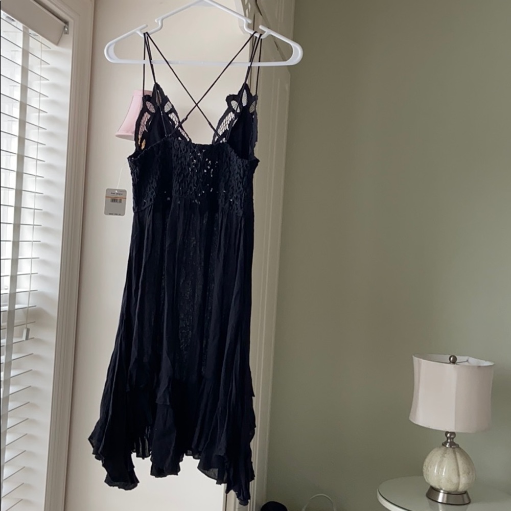 Free People Adella Slip in Black - Picture 7 of 8